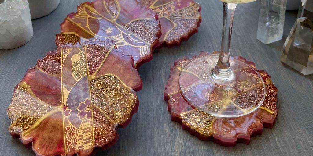 How to Make DIY Washi Tape Resin Coasters