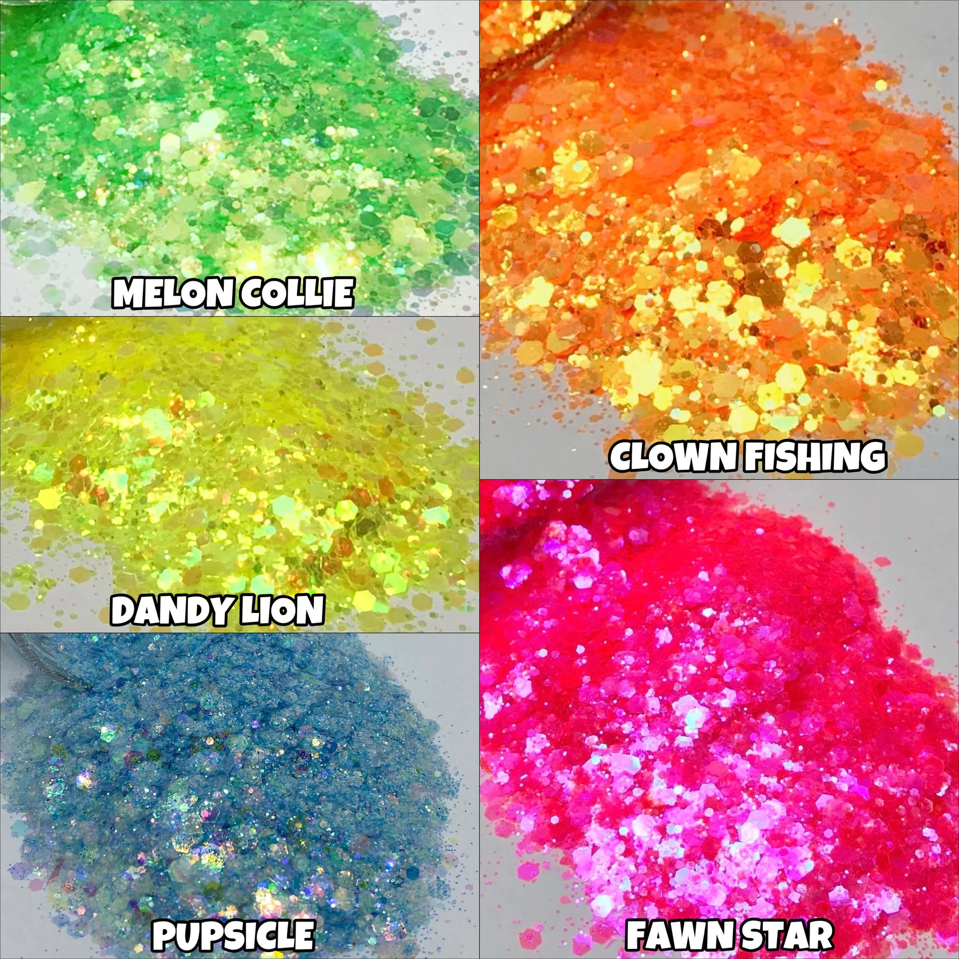 Colorful Chunky Glitter Package