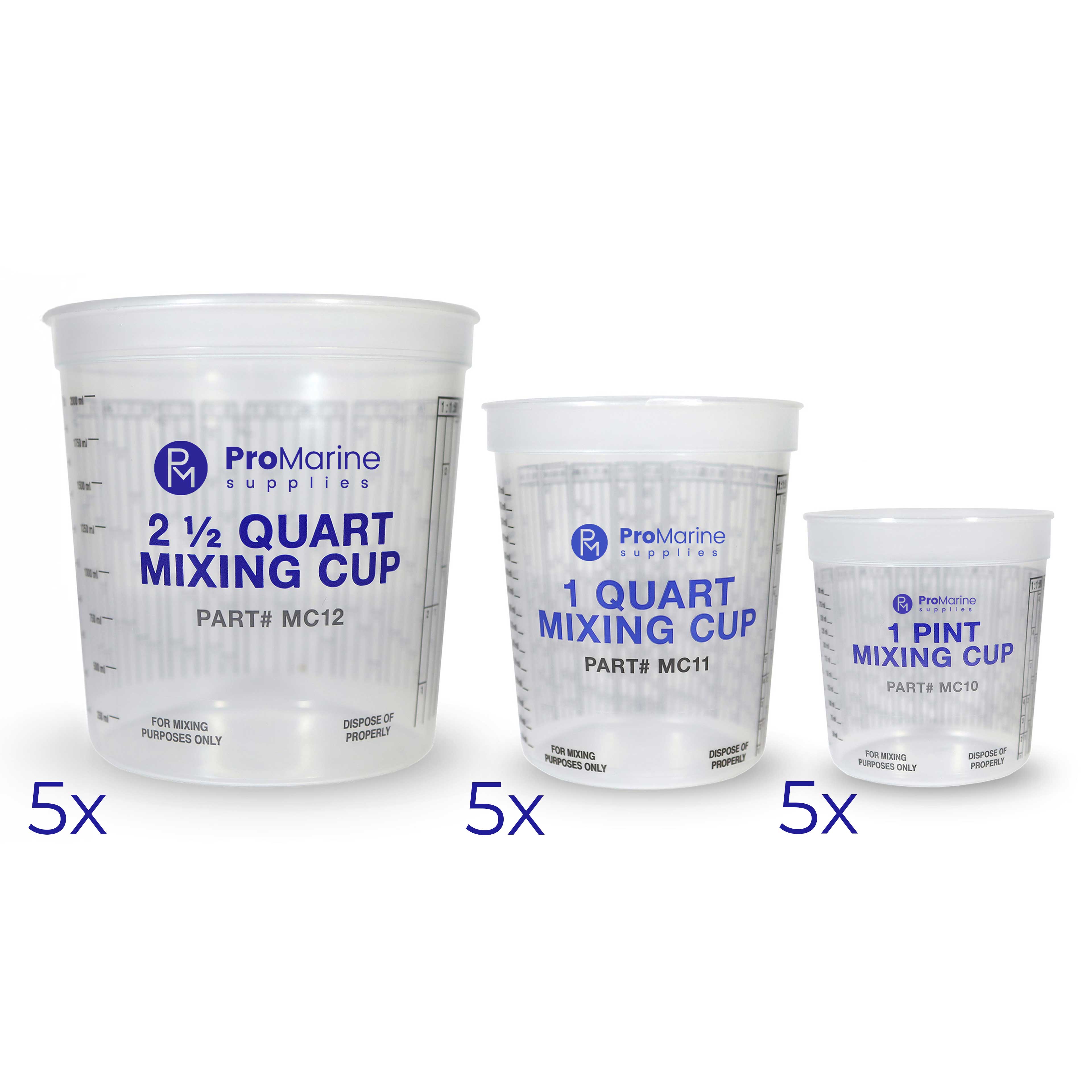 Remix Container Mixing Container 15-Pack (ProMarine) - Promise Epoxy